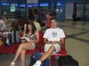 in attesa all'aeroporto